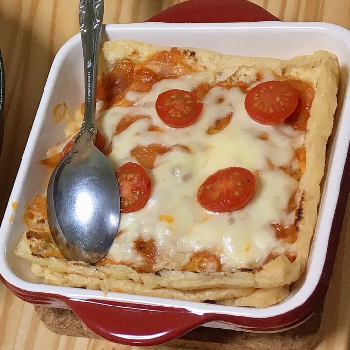 糖質オフ!油揚げのラザニア